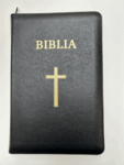 Biblia, Dumitru Cornilescu, ediție centenară, piele ecologică, neagră, mare, fermoar, index, 076 Zti (EDC100)