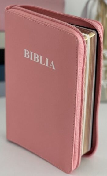 Biblie medie 052 ROZ cu fermoar